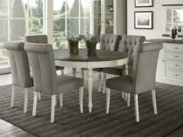 Dining rooms outlet offers kitchen and dining room table sets including kitchen tables and chairs, round kitchen tables, dining room tables and chairs and many more at great prices. Everhome Designs Vegas 7 Piece Round To Oval Extension Dining Table Set For 6 Parsons Chairs Buy Online In United Arab Emirates At Desertcart Ae Productid 57005075
