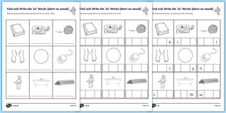 Bats, has, flat, grab, can, ran, last, sat, as, plan. English Worksheets For Grade 2 Short Oo Sound Words