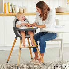 Sleek Yet Practical The Skiphop Tuo High Chair Grows With Your Child From Infancy Through Toddlerhood Fea Convertible High Chair High Chair Best High Chairs