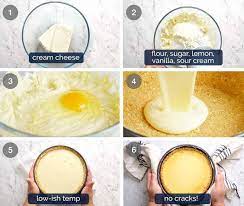 You need to adjust the time to the size of your pan. Easy Classic Baked Cheesecake Recipetin Eats