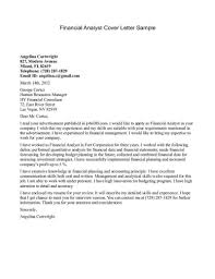 Check spelling or type a new query. 26 Financial Analyst Cover Letter Cover Letter Sample Letter Sample Cover Letter For Resume