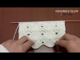 Ajurlu Yelpaze Orgu Modeli Knitting Pattern Youtube Orgu Desenleri Orgu Tig Desenleri