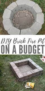 Maybe you would like to learn more about one of these? Diy Brick Fire Pit On A Budget This Project Is Easy To Make And Because Its Made Of Brick It Is A Sturdy Pit You Will Brick Fire Pit