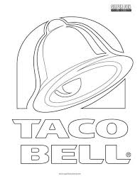You will be satisfied with our online personal logotype creator. Taco Bell Logo Coloring Page Super Fun Coloring