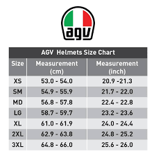 AGV Helmets Size Chart #AGV #Italian #genuine #eurocertified #agvhelmet  #ridingsafe #safetygear #helmetlovers #graphics #sizechart #measure #fit  #saynotocopy