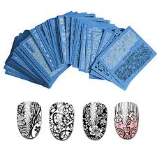 You can also apply the 3d nail art glitter under your eyes, in your face,hair and part of the body as body glitter to give you more shiny effects. 48pcs Set Full Nail Stickers Water Transfer Sticker Flower Nail Art Manicure Pedicure Smooth Sticker Fashionable Design Lace Flower Nail Decals Party Evening Daily Practise 04876325 Buy