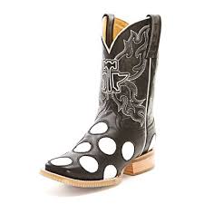 Black And White Cowboy Boots Tin Haul Black And White Polka Dot Cowgirl Boots Boots Cowgirl Boots Cowboy Boots Women
