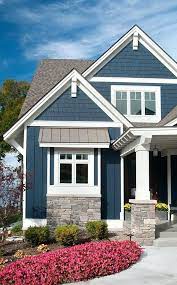 That blue, yellow or red are the essential colors. Blue House Exterior Colour Schemes Excellent House Color And Trim Ideas In With House Color Cottage Exterior Colors Modern Farmhouse Exterior Cottage Exterior