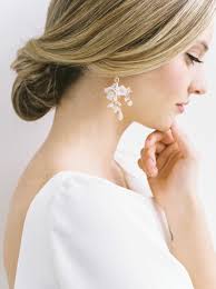 Buy MAY FLEURS Bridal Chandelier Earrings, Floral Wedding Earrings Floral  Bridal Earrings, Statement Bridal Earrings Online in India