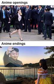 We have proof that election in usa was rigged. Anime Intro Vs Anime Outro Kim Yo Jong Know Your Meme