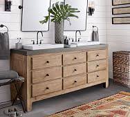 A classic addition to the wyndham collection catalog, the beautiful andover bathroom vanity series represents an updated take on traditional styling. Bathroom Vanities Vanity Cabinets Vanity Tops Pottery Barn