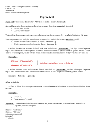 Citirea matricei de la tastatura. Teorie Fisiere Text In C