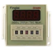 DH48S-1Z AC/DC 12V on delay SPDT time relay with socket base