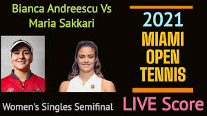 Subscribe to receive the latest news from the international tennis federation via our weekly newsletter. Miami Open Tennis 2021 Live Score Bianca Andreescu Vs Maria Sakkari Women S Singles Semifinal Youtube