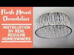 Flush Mount Chandelier Installation