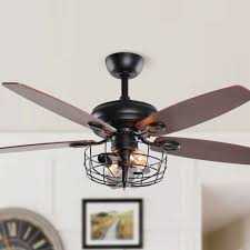 Please note this ceiling fan comes with led light and it's cct dimmable (color temperature dimmable), it can't be gradually dimmed. 52 In Industrial 5 Blades Metal Caged Ceiling Fan With Light Kit Overstock 31606589