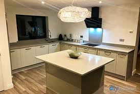 On trend and arguably the most popular colour choice in homes today! High Gloss Grey Gloss Real Kitchens