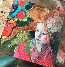 Best Hair Art Drawing Mixed Media Ideas Art Art Drawings Painting
