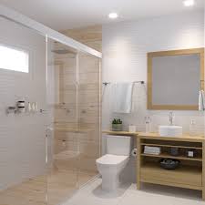 Banheiro Grande Com Revestimento Banheiro Grande Banheiros Modernos Decoracao Banheiro Branco
