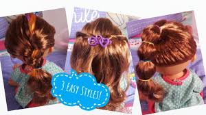 Baby hair should be kept slightly longer to help cushion the child's. 3 Easy Doll Hairstyles Tutorial Baby Alive Cute Hairstyles Baby Youtube