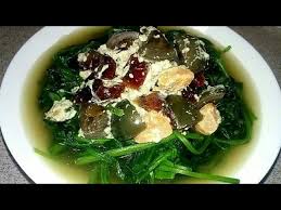 I tend to remove the stems and pluck only the leaves from the spinach for cooking because some of the stems can get. Spinach With Salted Duck And Century Eggs Youtube