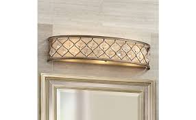 Champagne bronze bathroom light fixtures. Jeweled Golden Wall Mount Light Bronze Metal Hardwired 25 Wide Light Bar Fixture Criss Cross Clear Crystal For Bathroom Vanity Mirror House Home Room Decor Regency Hill Vanity Lighting Fixtures