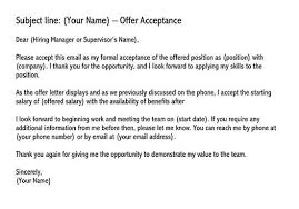 Dear chuck, thanks very much for the job offer. Job Acceptance Letter How To Write And Format 28 Examples