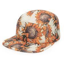 Aliexpress Com Buy Cotton Snapback Cap Sunflower Printed 5 Panel Cap Vibrant Unisex Baseball Hat For Young Fashion Basketb Baseball Hats Hats Sunflower Print