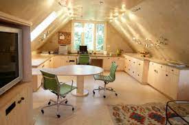 Thinking this would be a great office in the loft above. 30 Cozy Attic Home Office Design Ideas