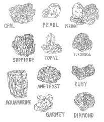Novice gemologists must learn to accurately describe colors. Gemstone Coloring Book 11 Individual Pages By Ms Antovilles Art Class