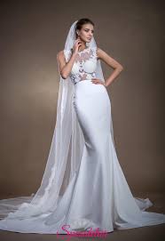 In abiti da sposa a sirena, abiti da sposa larghi, abiti sposa pizzo, abiti sposa scivolati, abiti sposa sirena 19 novembre 2016. Abiti Da Sposa Economici Online Modello Sirena In Seta E Pizzosposatelier
