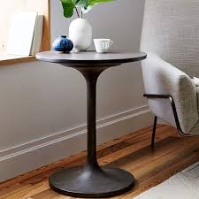 199 Concrete Pedestal Side Table West Elm 20 Diameter X 23 5 Ht Concrete Top Base Vietnam Pedestal Side Table Living Room Side Table Side Table