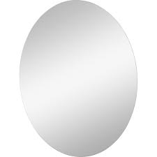 Miroir Non Lumineux Decoupe Ovale L 60 X L 45 Cm Poli Miroir Ovale Miroir Petit Miroir