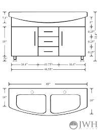48 Celine Double Sink Vanity White Bathgems Com