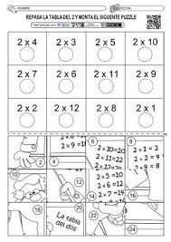 Tabla Del 2 01 Actividades De Multiplicacion Ejercicios Tablas De Multiplicar Matematicas