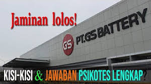 Kisi kisi trik tes psikotes di pt yamaha music manufacturing asia mm2100 (pengalaman sendiri). Kisi Kisi Psikotes Pt Gs Battery Lengkap Dengan Jawaban Youtube