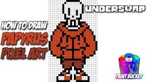 How To Draw Underswap Papyrus Undertale Pixel Art Step By Step Drawing Youtube It's gonna be easier than lats time. how to draw underswap papyrus undertale pixel art step by step drawing