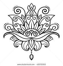 A flor do lótus nasce na água e é bem original. Henna Design Stock Photos Images Pictures Tatuagem De Flor De Lotus Flor De Lotus Desenho Design De Mandala