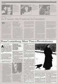 Beautiful, interesting, incredible movies — a new film every single day. Rosa Luxemburg More Than A Revolutionary The New York Times
