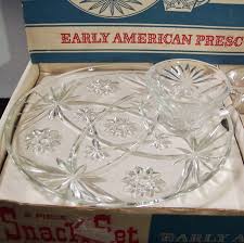 Early American Prescut Star Of David 8 Piece Snack Sets Jewelry Box Design Vintage Dishes Antiques Early American