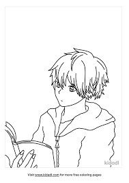 Anime guy coloring pages new boy glum. Anime Boy Reading A Book Coloring Pages Free People Coloring Pages Kidadl