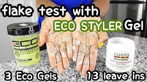 Styling gels themselves are not bad for the hair, but problems can arise so keep an eye on it and try not to leave gel in for more than 48 hours without washing it out. What Leave Ins Blend With Eco Styler Gel Flake Test With 13 Popular Leave Ins Youtube