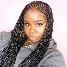 Begin a regular braid—crossing left over middle, right over the middle—for around three links, then. Love These Nubian Braids With Single Rows By Chicago Braider Conay Control On Ivyleaguestyles Voiceofhair Girls Braids Braided Hairstyles Stylish Hair