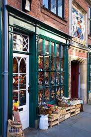 Food Outside The Hairy Fig Shop On Fossgate York Yorkshire England Shop Facade England Shop Fronts