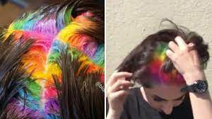 Open 7 days a week, we offer a full range of professional hair care full service salon. Salon Creates Hidden Rainbow Roots Hair Color Teen Vogue