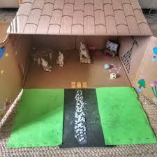 Casa De Munecas Reciclando Caja De Carton Canal A Jugar