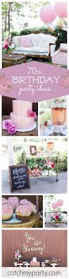 Birthday Decoration Ideas For Mother In Law Stunning At Seventy Birthday Stunning At Seventy Birthday Party Catch My Party 70th Birthday Party Ideas For Mom 70th Birthday Parties 80th Birthday Party