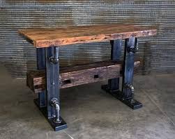Steampunk Industrial Bar Hostess Stand Table Pub Cabin Timber 2796 In 2020 Hostess Stand Antique Barn Wood Industrial Bar