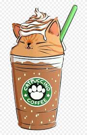 Find Hd Coffee Capuccino Cat Emoji Remixit Cute Food Kawaii Backgrounds Hd Png Download To Search Kawaii Background Cute Food Drawings Kawaii Drawings