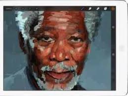 Watch This Artist Make A Photorealistic Finger Painting Of Morgan Freeman  On An iPad